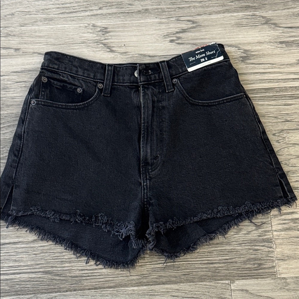 Abercrombie & Fitch Dark Gray High Rise Shorts